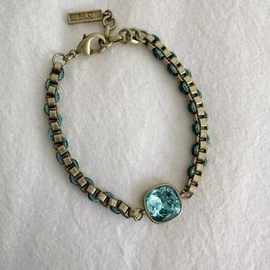 Stunning Silpada K&R Aqua Gem Bracelet RETIRED